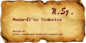 Madarász Szabolcs névjegykártya